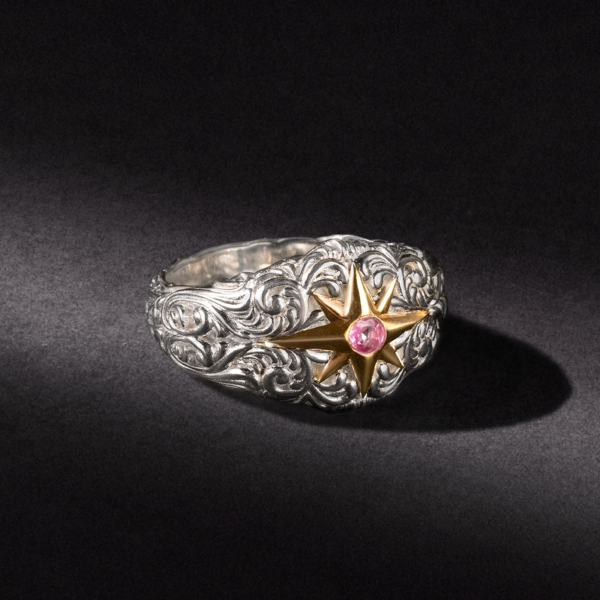 Buy The Pink Star Ring - The Amazing Modern Female Signet Ring